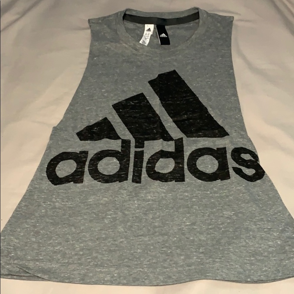 Adidas Gray Muscle Tee